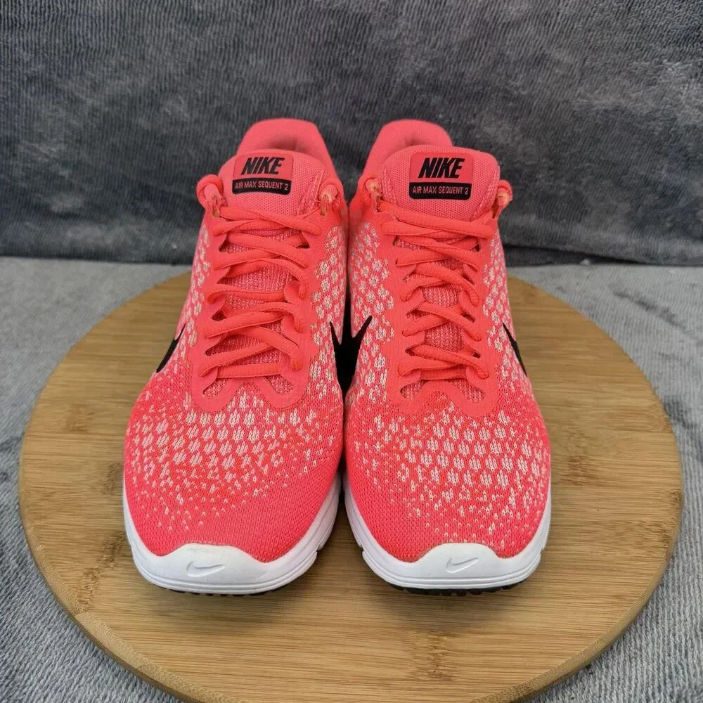 Nike Air Max Sequent 2 Shoes Womens Size 8.5 Pink Running Sneakers 852465-600